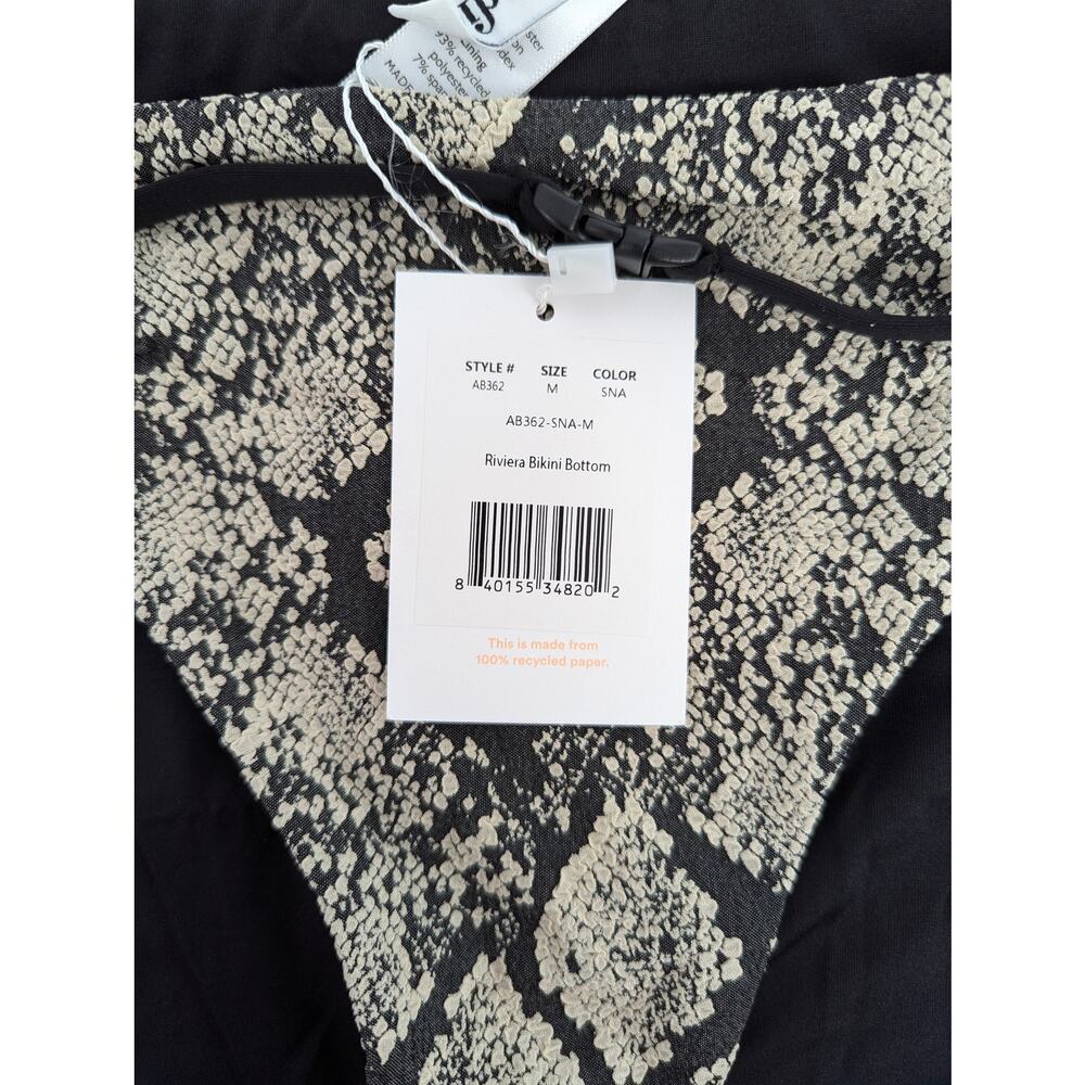 Andie Swim Bikini Bottom Black Grey The Riviera - Picture 5 of 10